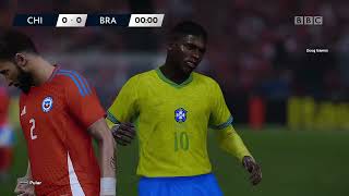 Chile 12 Brazil  2026 World Cup Qualifiers  GAMEPLAY PES 2021 [upl. by Ruhnke813]