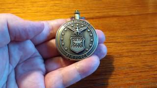 Changing the battery on a cheap pocket watch [upl. by Einnob]