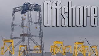 ST³ Offshore Szczecin Crane 1400 Ton Heavy Lift Suction Bucket Jacket Borkum Riffgrund 2 [upl. by Derriey]