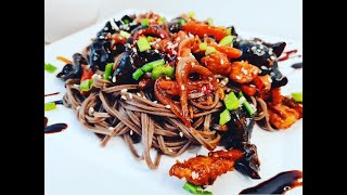 Noodles Soba cu pui si legume  Taitei chinezesti Chopstix  Little Christiana [upl. by Ingar]