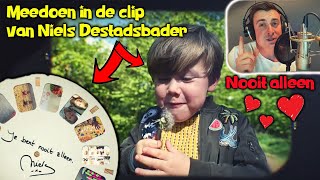 Niels Destadsbader  Nooit alleen  meedoen in videoclip [upl. by Roper]