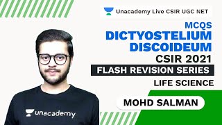 Flash Revision Series  MCQs  Dictyostelium discoideum  Life Science Salman Unacademy [upl. by Asilla]