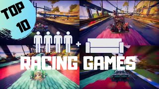 BEST 4 Player Splitscreen Racing Games on PS4  PS5  Couch Coop  Multiplayer [upl. by Onihc]