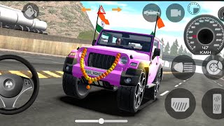 Dollar Song Modified Mahindra red thar  Indian Cars Simulator 3D  gameplay series Part 3 [upl. by Lindsy797]