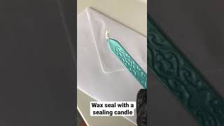 Wax sealing with sealing candle how to [upl. by Anyrak]