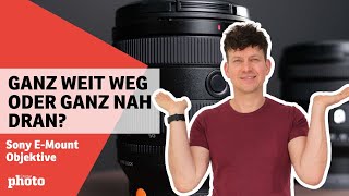 😍📷 4 starke SonyObjektive für alle Fälle – vom Weitwinkel bis Telezoom mit Makro [upl. by Werner]