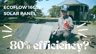 Ecoflow 160W Solar Panel Review and Efficiency Testing with Bluetti AC200P Battery [upl. by Chi]