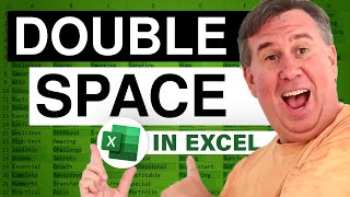 Excel  Learn How to Double Space Rows in Excel with This Amazing Tip  Episode 467 [upl. by Canute]