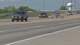 Singleengine plane lands on Kentucky highway [upl. by Lahcsap]