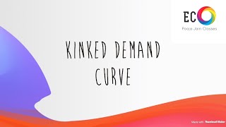 Kinked demand curve and discontinuity in MR curve [upl. by Eslehc663]