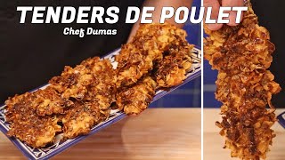 TENDERS DE POULET ULTRA CROUSTILLANTS AU FOUR  Une recette facile et plus rapide quau fast food [upl. by Nnyledam]