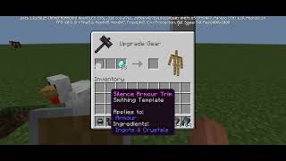 smithing template use in Minecraftyohith13 [upl. by Hsur]