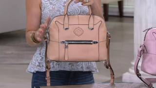 orYANY Pebble Leather Satchel  London on QVC [upl. by Euqina931]