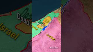 Dead Sea  मृत सागर  Through Map Animation  World Geography geography geostudy animation [upl. by Tedda]