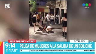 Pelea de mujeres a la salida de un boliche ► Telefe Rosario [upl. by Eillime877]