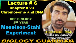 Meselson and Stahl Experiment  Lecture 6 Ch 23  NBF Biology12 By Abid Ali Mughal [upl. by Dyrraj]