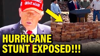 Trump PR STUNT at Hurricane Site BACKFIRES in HIS FACE [upl. by Pirbhai]