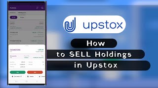 How to Sell Holdings in Upstox  How to Sell Shares in Upstox [upl. by Hernando]