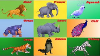 Zoo Animal Sounds Song 9TH11  Animal Sounds Song for Kids  Kids TV [upl. by Strephonn]