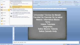 UTMENFERMERIA POWER POINT CITA BIBLIOGRAFICA [upl. by Morel918]