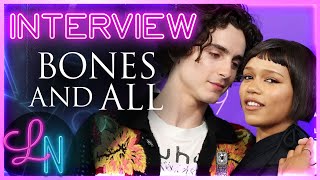 Taylor Russell on In Sync with Timothée Chalamet Making Bones and All [upl. by Richmal703]