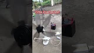 Portable ac inverter clip fan test 12v to 220v [upl. by Barabbas]