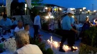 Greek Fire Dancing  PANDESIA RESTAURANT  Kalamaki Zante 2018 [upl. by Nylloc]