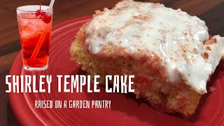 The Best Shirley Temple cake  Maraschino Cherry Cake made with 7UP [upl. by Friedland]