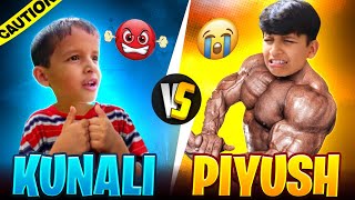 PIYUSH VS KUNALI😨 KON JITEGA [upl. by Hadihahs]