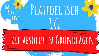 Plattdeutsch lernen für Anfänger I das platte 1x1 I absolute Grundlagen in Plattdeutsch [upl. by Berget324]