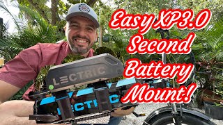 Save Space Super Easy Second Battery Mount for Lectric XP 30 Electric bike with Lectric Battery [upl. by Juieta445]