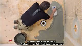 Schluter KERDIDRAIN Flange and how to install [upl. by Aenert202]