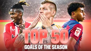 ¡TOP 50 GOLES de LALIGA EA SPORTS 202324 [upl. by Dnama210]