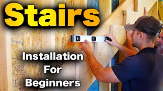 How To Build Stairs  BEGINNERS StepByStep GUIDE [upl. by Kohn]