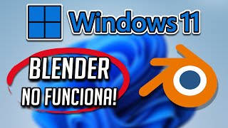 Blender No Funciona No Se Abre No Inicia en Windows 11  10  Solucion [upl. by Goodard]