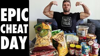 Buff Dudes Epic CHEAT MEAL Day Challenge [upl. by Esoj854]