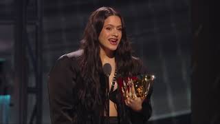 Rosalia and J Balvin Win Best Urban Song  2019 Latin GRAMMYs Acceptance Speech [upl. by Ainer]