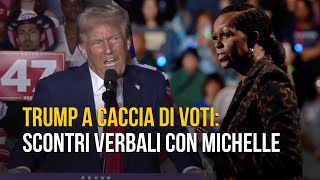 Trump in Georgia a caccia di voti scontri verbali con Michelle Obama [upl. by Ong]