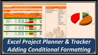 Excel  Project Planner and Tracker  Microsoft Excel 2013  Part 4 [upl. by Springer]