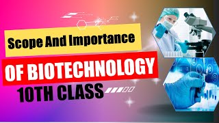 Scope and Importance of Biotechnology  10th class  BBiology [upl. by Anairad401]