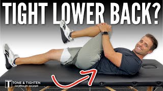 3 Easy Stretches For Your Tight Lower Back WORKS FAST [upl. by Hellah8]