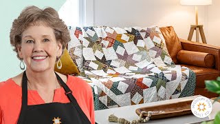 Make a quotBlock Starquot Quilt with Jenny Doan of Missouri Star Video Tutorial [upl. by Llejk575]