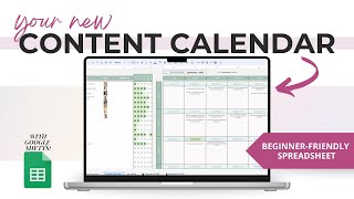 How to Create a Content Calendar for Social Media that will help you Grow  Google Sheet Planner [upl. by Artenra227]