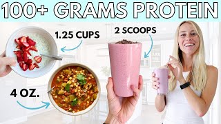 The Easy Way To Eat 100 Grams Protein EVERY DAY [upl. by Delamare]