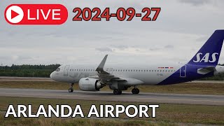 LIVE Stockholm Arlanda Airport Plane Spotting ESSAARN 27092024 arlandaairport arlanda [upl. by Snowman]