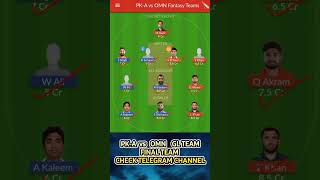 PKA vs OMN Dream11 Team Prediction Today  PKA vs OMN Dream11 Prediction [upl. by Odlanyar]