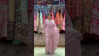 Pink shiny Sarees Design amankhuranavlogs saree sareefashion [upl. by Griseldis]