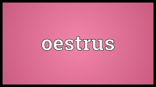 Oestrus Meaning [upl. by Ardnaiek]