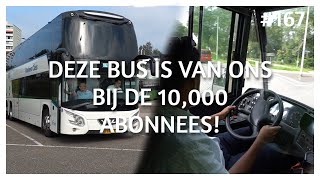 DEZE BUS MOGEN WIJ LENEN BIJ DE 10000 ABONNEES EN TIKTOKS MAKEN ALS BUSCHAUFFEUR VLOG 167 [upl. by Sabrina]