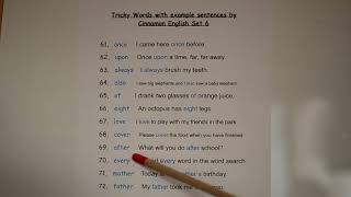 Phase 6 Tricky words with example sentences by Cinnamon English set 6 [upl. by Carie351]